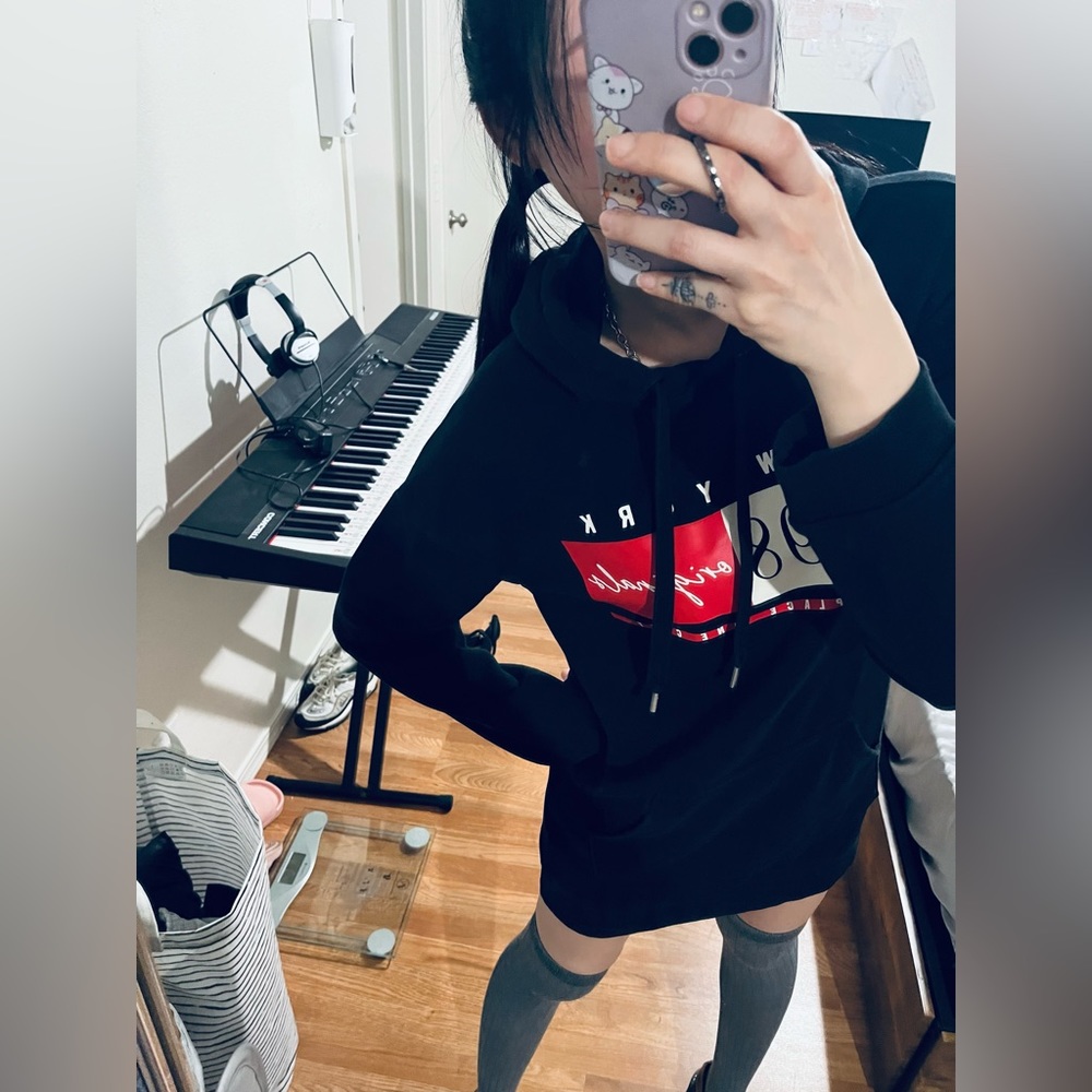 Women Cotton Blend Hoodie Dress